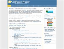 Tablet Screenshot of coldfusionweekly.com